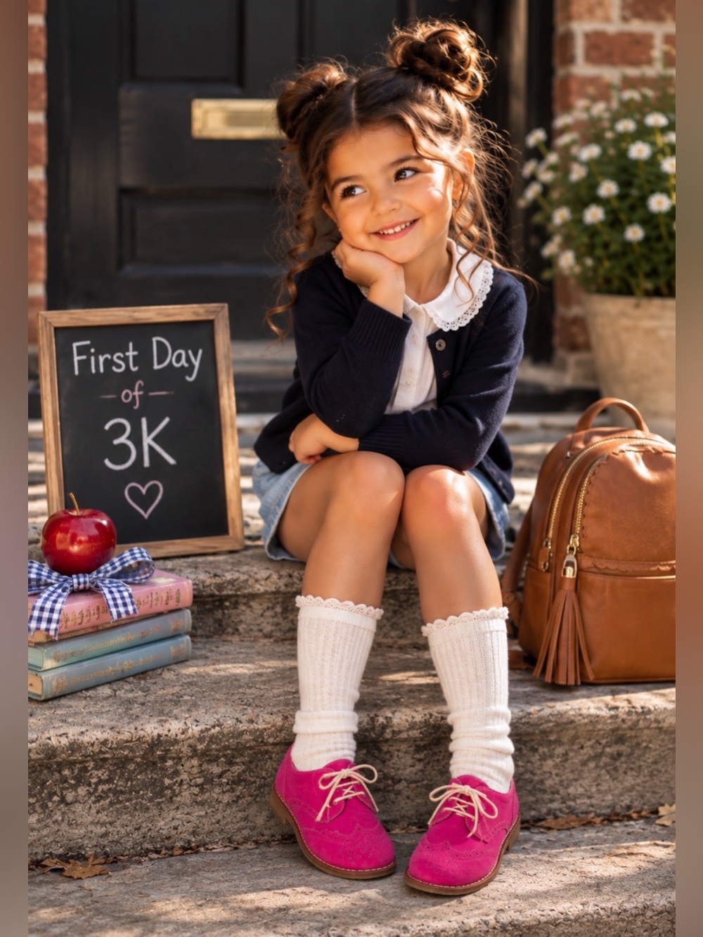 Elephantito Girls 7 Barbie Pink Suede Preppy Wingtip Oxford Brogue Dress Shoes 🩷
